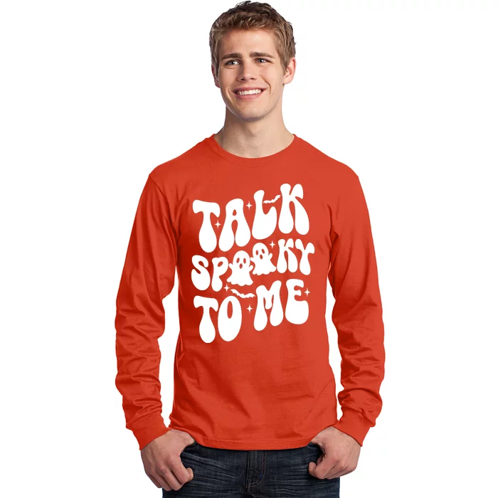 Take Spooky To Me Retro Groovy Halloween Long Sleeve Shirt