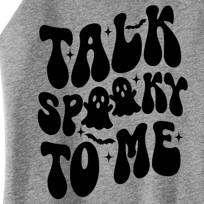 Take Spooky To Me Retro Groovy Halloween Women’s Perfect Tri Rocker Tank