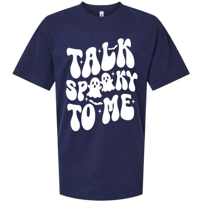 Take Spooky To Me Retro Groovy Halloween Sueded Cloud Jersey T-Shirt