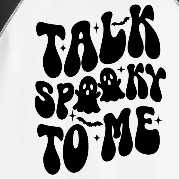 Take Spooky To Me Retro Groovy Halloween Toddler Fine Jersey T-Shirt