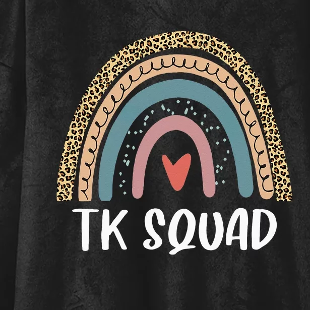 TK Squad Transitional Kindergarten Teacher Back To School Hooded Wearable Blanket