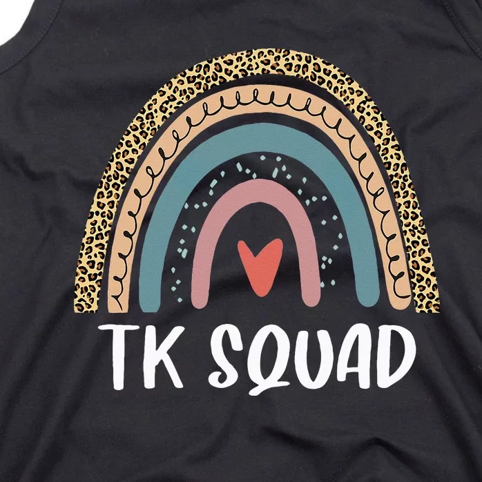 TK Squad Transitional Kindergarten Teacher Back To School Tank Top