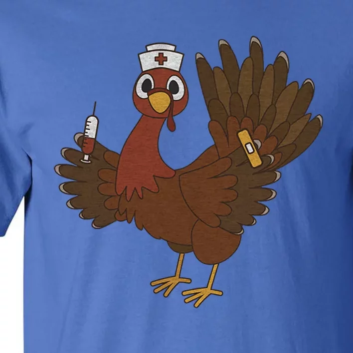 Thanksgiving Scrub Tops Turkey Nurse Holiday Nursing Gift Tall T-Shirt