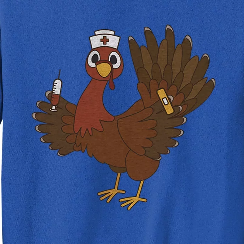 Thanksgiving Scrub Tops Turkey Nurse Holiday Nursing Gift Tall Sweatshirt