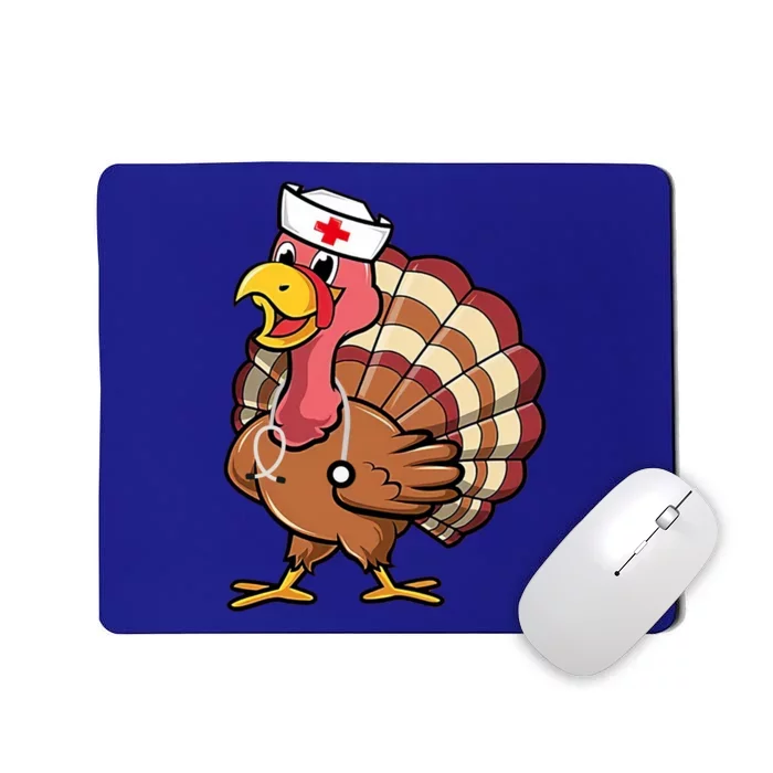 Thanksgiving Scrub Tops Turkey Nurse Holiday Nursing Funny Gift Mousepad