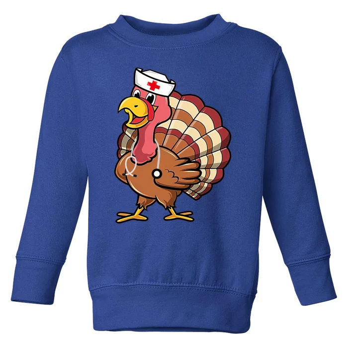 Thanksgiving Scrub Tops Turkey Nurse Holiday Nursing Funny Gift Toddler Sweatshirt