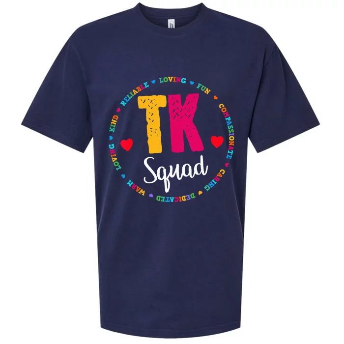 TK Squad Tee Transitional Kindergarten Teacher Team Crew Sueded Cloud Jersey T-Shirt