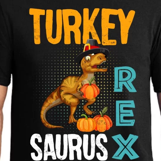 Turkey Saurus T Rex Dinosaur Funny Thanksgiving Great Gift Pajama Set