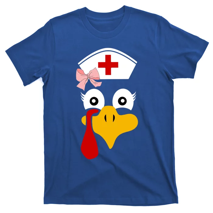 Thanksgiving Scrub Tops Turkey Nurse Nursing Cool Gift T-Shirt