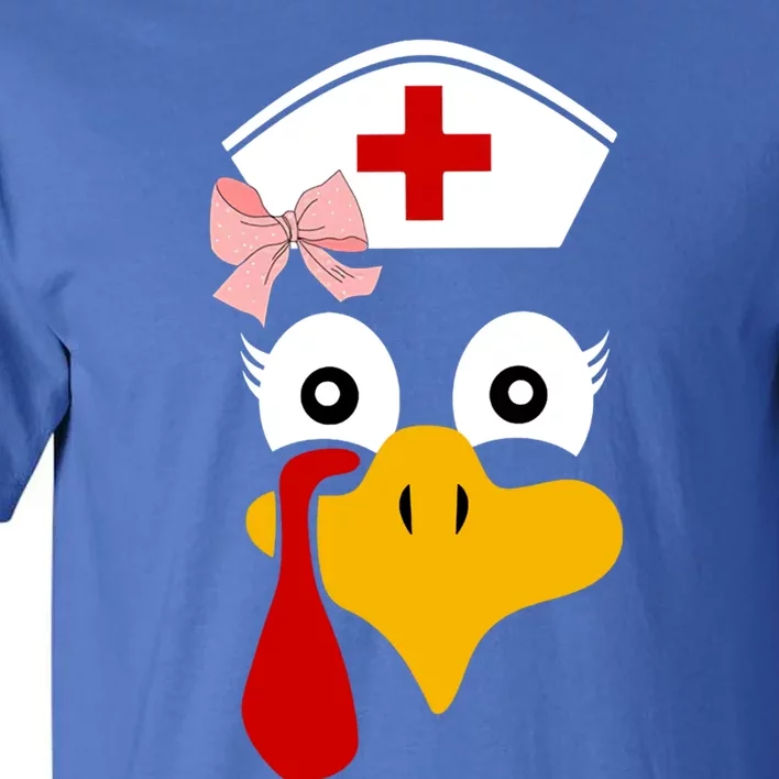 Thanksgiving Scrub Tops Turkey Nurse Nursing Cool Gift Tall T-Shirt