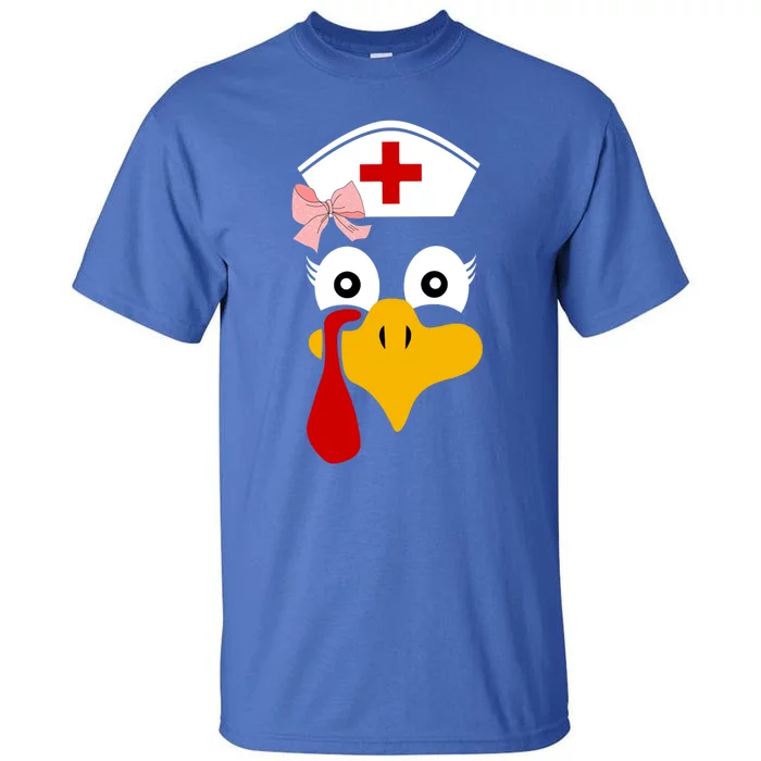 Thanksgiving Scrub Tops Turkey Nurse Nursing Cool Gift Tall T-Shirt