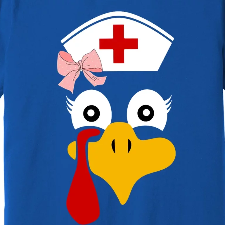 Thanksgiving Scrub Tops Turkey Nurse Nursing Cool Gift Premium T-Shirt