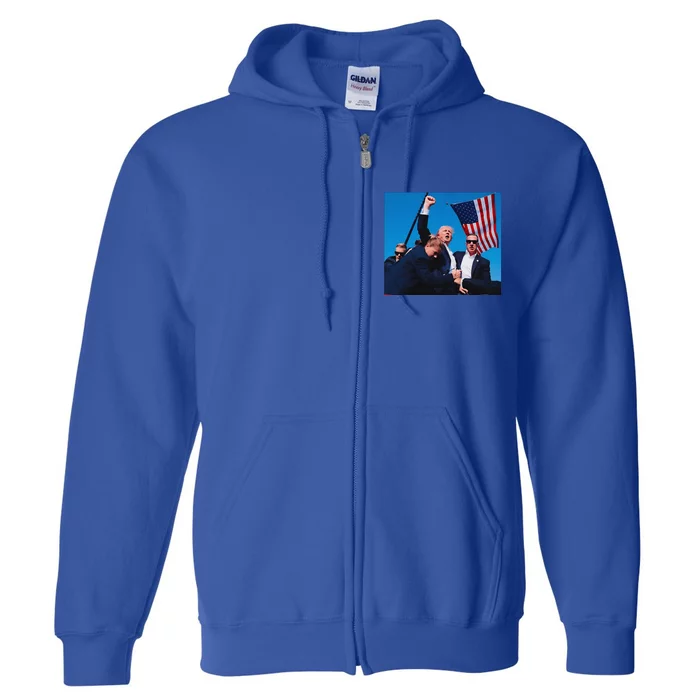 Trump Shot Trump Shooting Trump 2024 Full Zip Hoodie