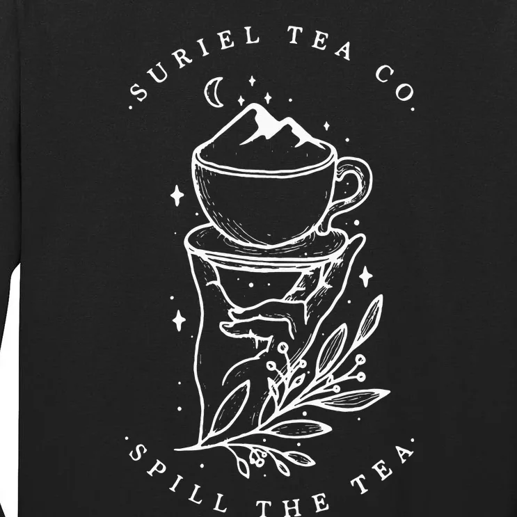 The Suriels Tea Co Spill The Tea Tall Long Sleeve T-Shirt