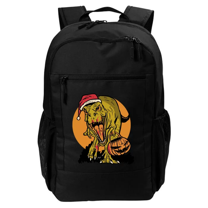 TRex Santa Trick Or Treating Halloween Funny Daily Commute Backpack