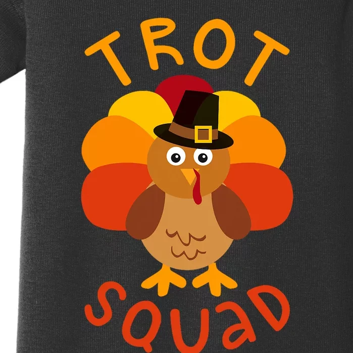 Trot Squad Turkey Pilgrim Costume Baby Bodysuit