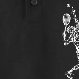 Tennis Silhouette Dry Zone Grid Performance Polo