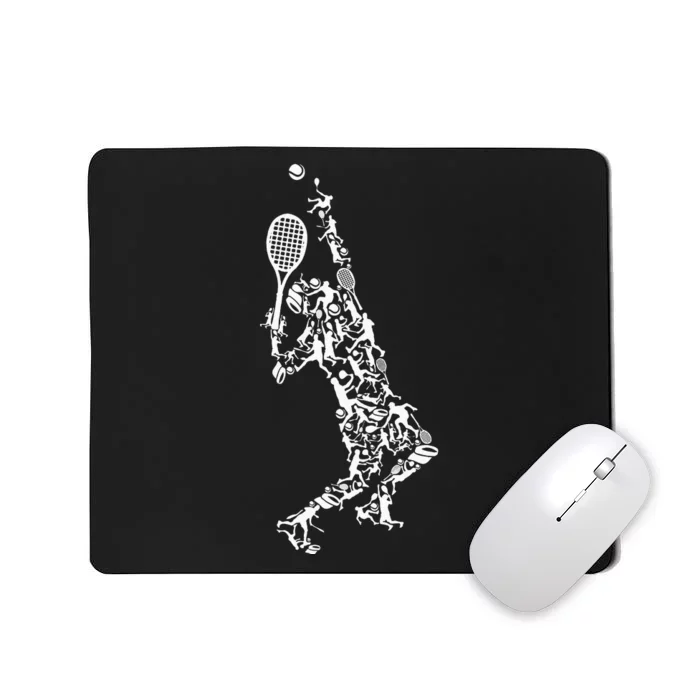 Tennis Silhouette Mousepad