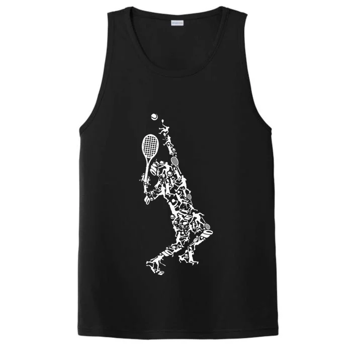 Tennis Silhouette Performance Tank