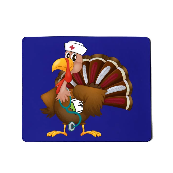 Thanksgiving Scrub Tops Turkey Nurse Gift Holiday Nursing Cool Gift Mousepad