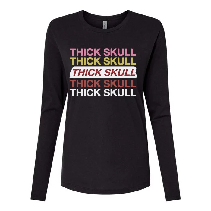 Thick Skull Womens Cotton Relaxed Long Sleeve T-Shirt