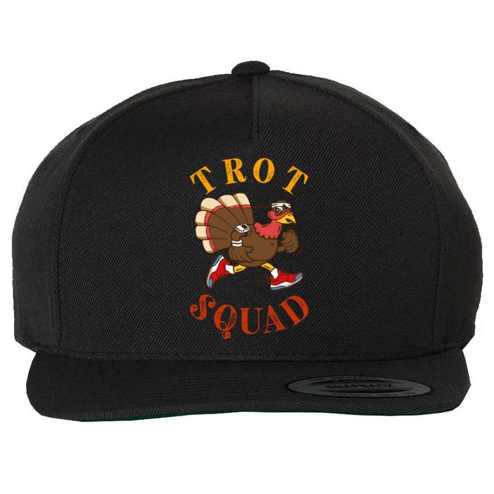 Trot Squad Thanksgiving Turkey Trot Costume Wool Snapback Cap