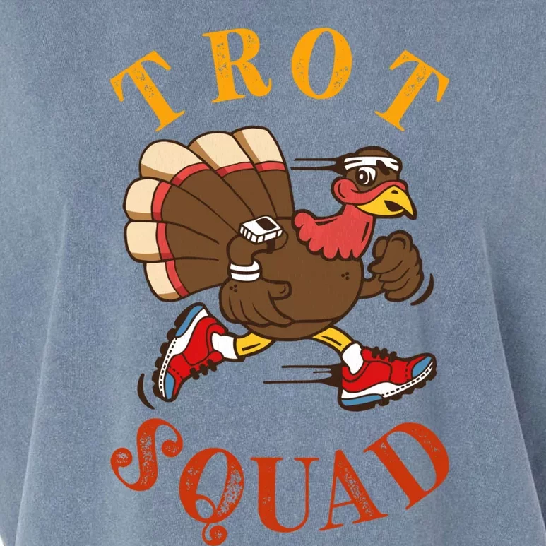 Trot Squad Thanksgiving Turkey Trot Costume Garment-Dyed Women's Muscle Tee