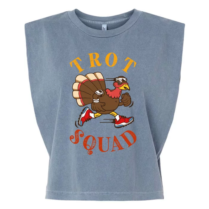 Trot Squad Thanksgiving Turkey Trot Costume Garment-Dyed Women's Muscle Tee