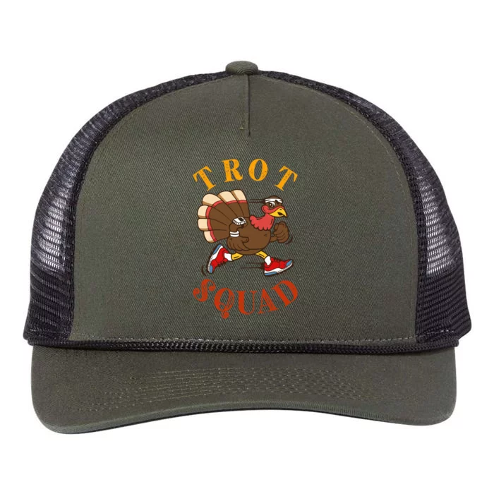 Trot Squad Thanksgiving Turkey Trot Costume Retro Rope Trucker Hat Cap