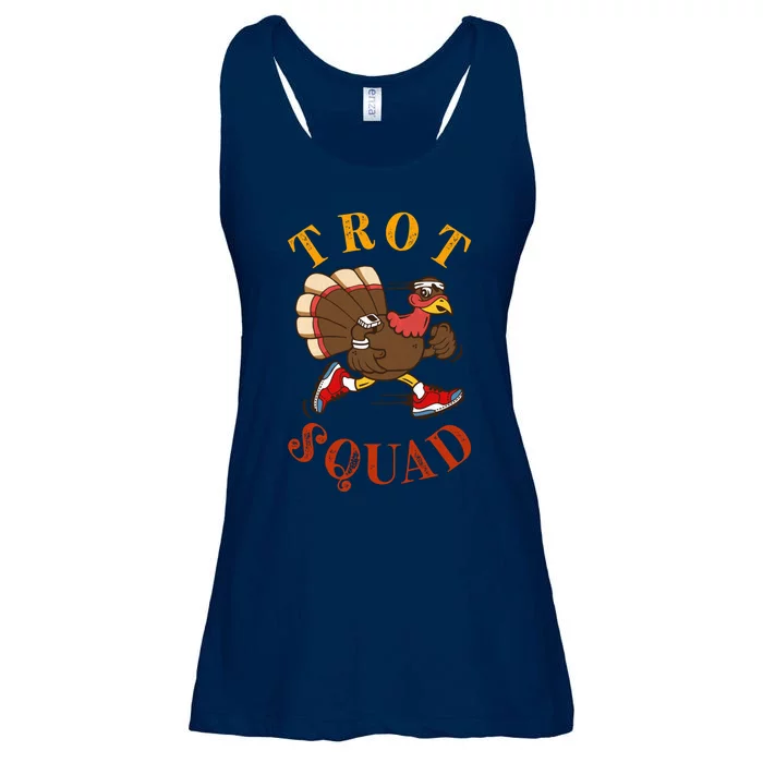 Trot Squad Thanksgiving Turkey Trot Costume Ladies Essential Flowy Tank