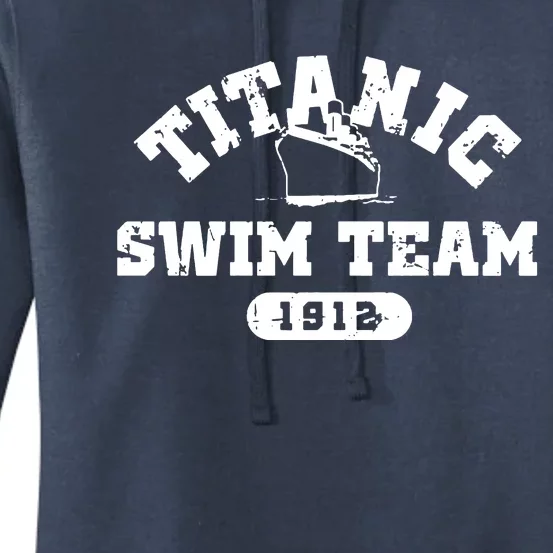 Titanic Swim Team Sports History Navy Sarcastic Funny Women's Pullover Hoodie