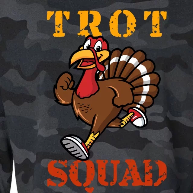 Trot Squad Turkey Mask Cropped Pullover Crew