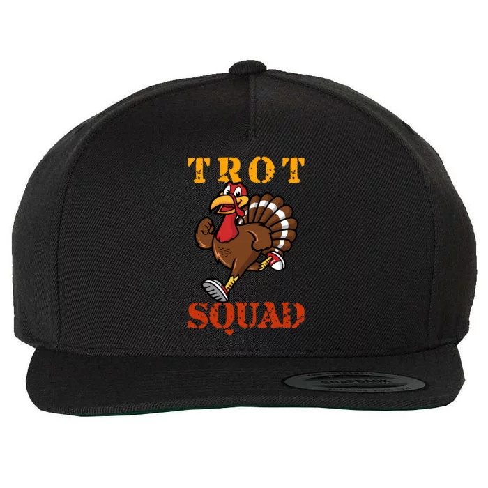 Trot Squad Turkey Mask Wool Snapback Cap