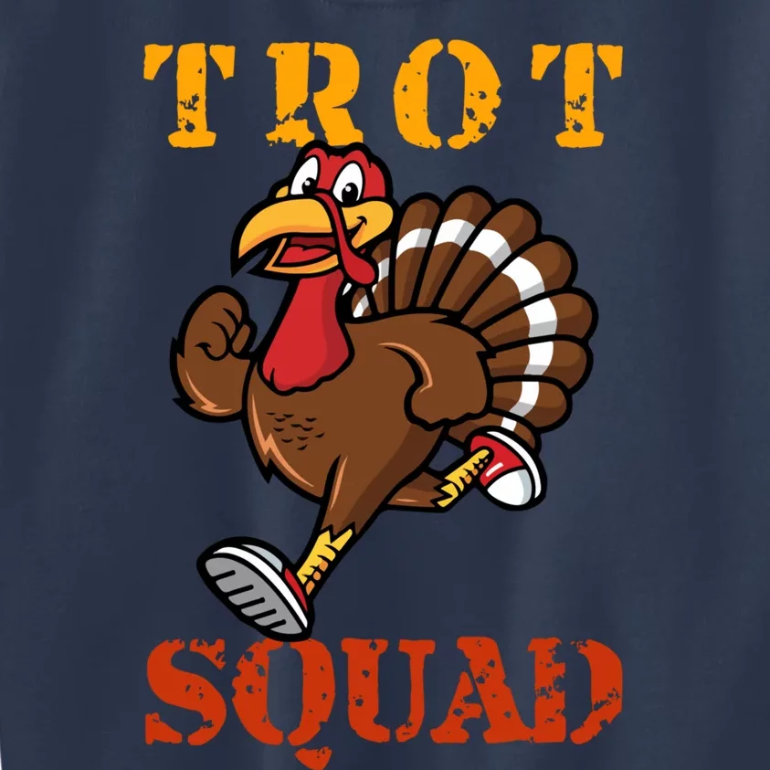 Trot Squad Turkey Mask Kids Sweatshirt