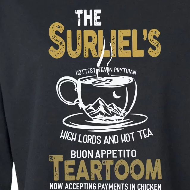 The SurielS Tearoom Mystical Book Acotar Cropped Pullover Crew