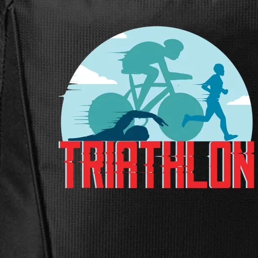 That Says Triathlon Gift City Backpack