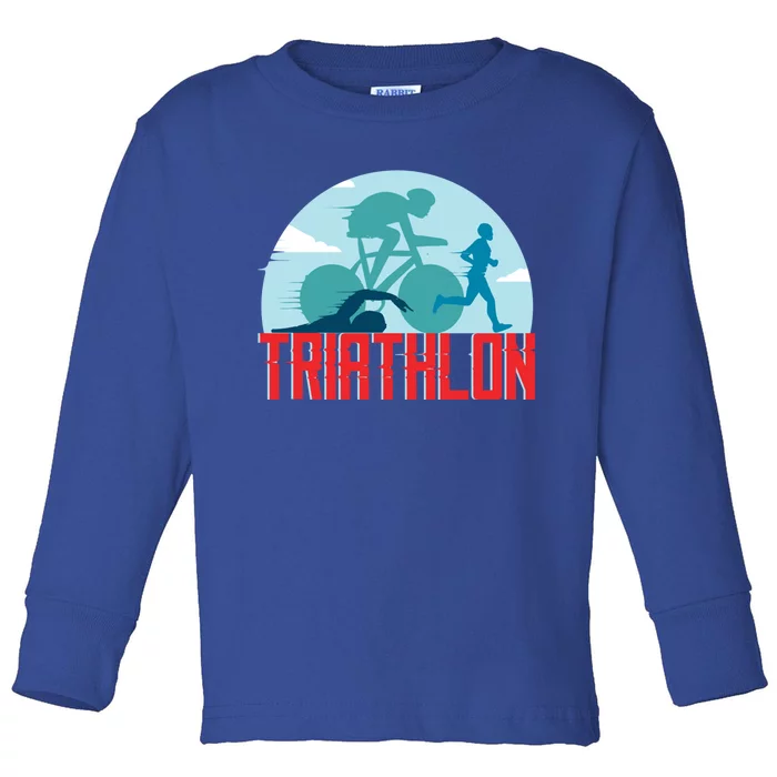 That Says Triathlon Gift Toddler Long Sleeve Shirt