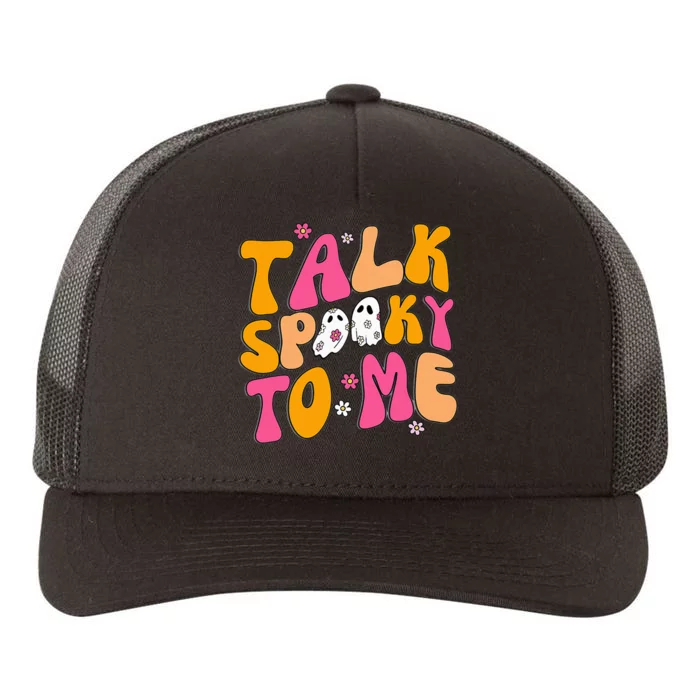 Talk Spooky To Me Yupoong Adult 5-Panel Trucker Hat