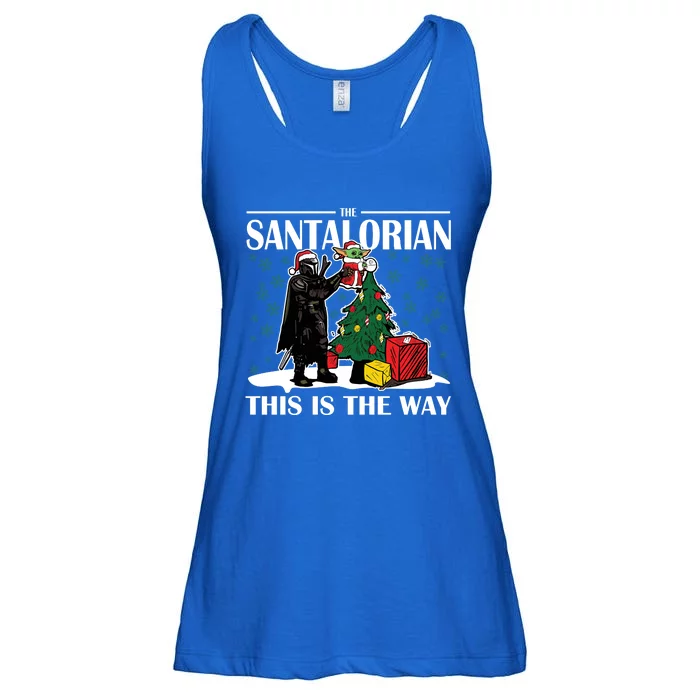 The Santalorian This Is The Way Funny Star Christmas Ladies Essential Flowy Tank