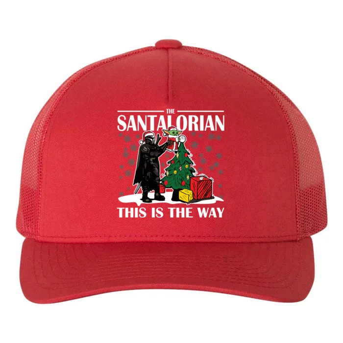 The Santalorian This Is The Way Funny Star Christmas Yupoong Adult 5-Panel Trucker Hat