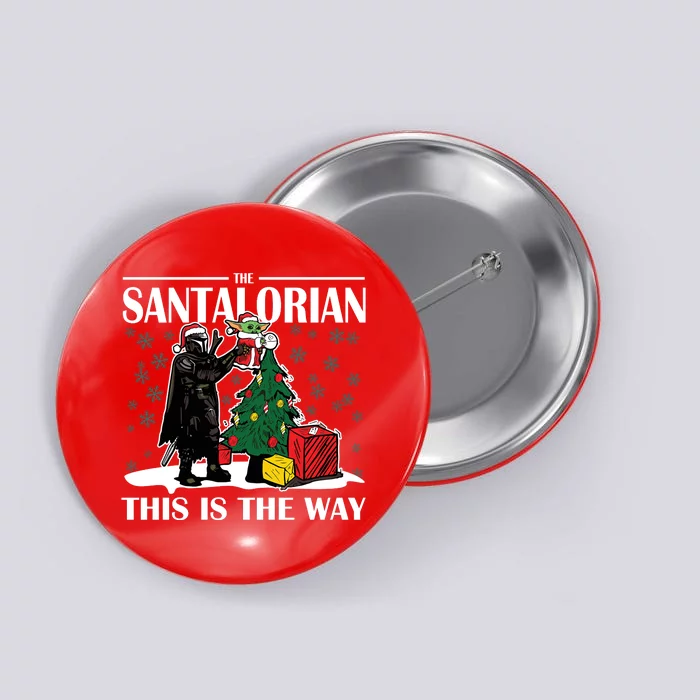 The Santalorian This Is The Way Funny Star Christmas Button