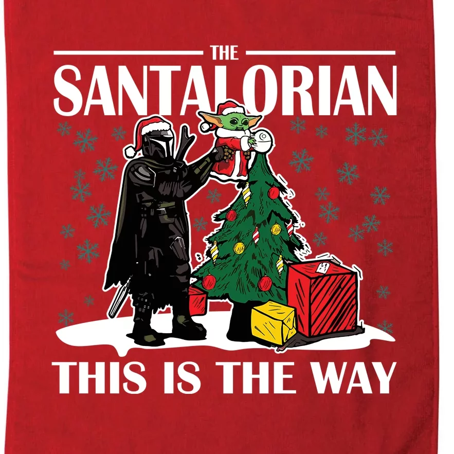 The Santalorian This Is The Way Funny Star Christmas Platinum Collection Golf Towel