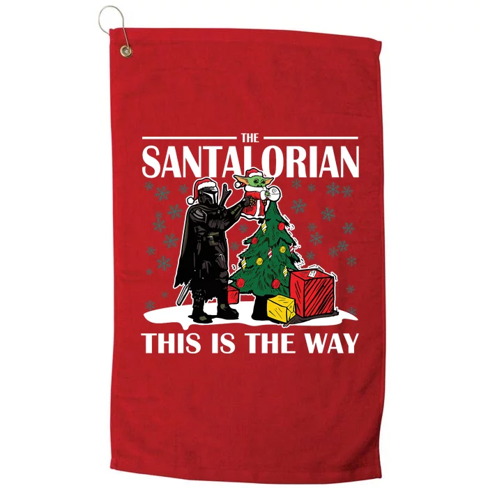 The Santalorian This Is The Way Funny Star Christmas Platinum Collection Golf Towel