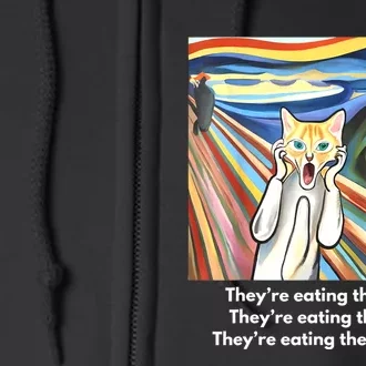 The Scream; TheyRe Eating The Dogs TheyRe Eating The Cats Full Zip Hoodie