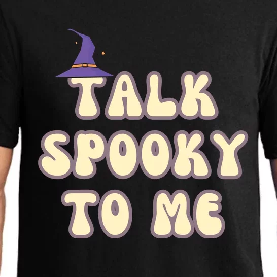 Talk Spooky To Me Funny Halloween Pajama Set