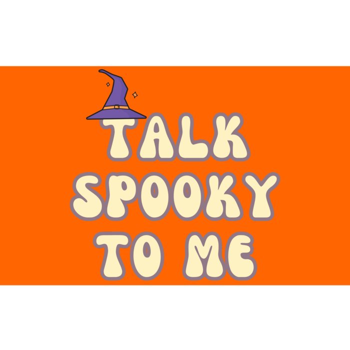 Talk Spooky To Me Funny Halloween Bumper Sticker