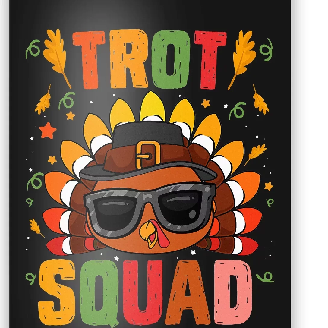 Trot Squad thanksgiving turkey trot 5k Running Marathon 2021 Poster