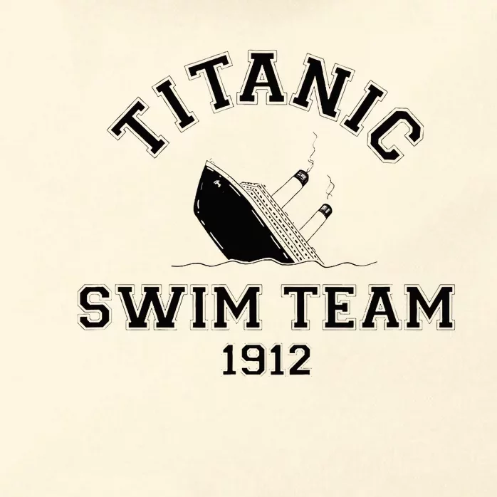 Titanic Swim Team Sports History Buff Sarcastic Zip Tote Bag