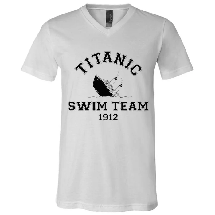 Titanic Swim Team Sports History Buff Sarcastic V-Neck T-Shirt