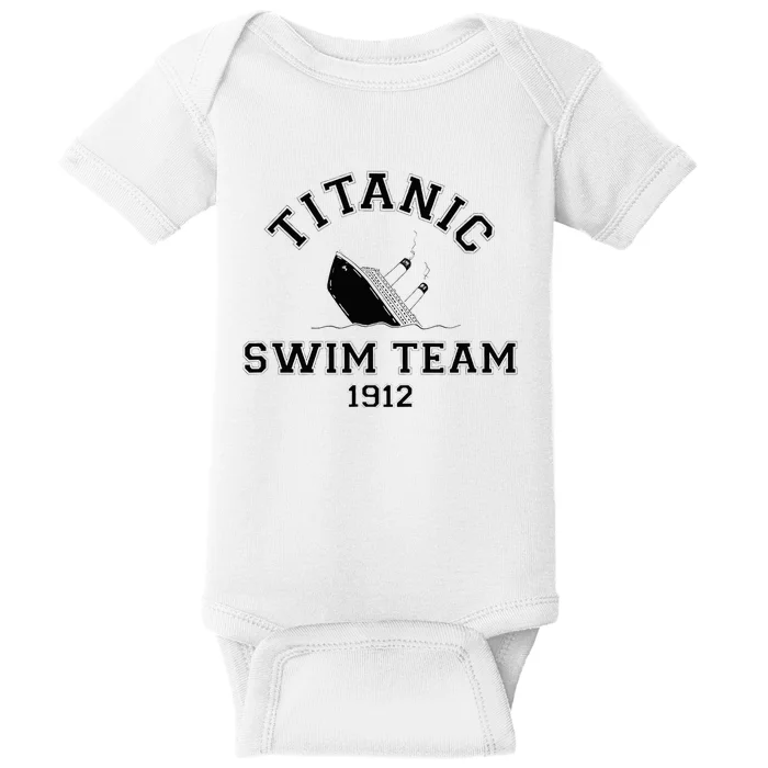 Titanic Swim Team Sports History Buff Sarcastic Baby Bodysuit